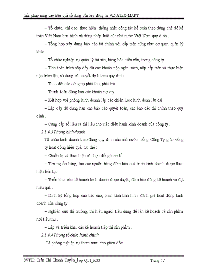 image for page Giải pháp nâng cao hiệu quả sử dụng vốn lưu động tại công ty tnhh một thành viên thương mại thời trang dệt may việt nam
