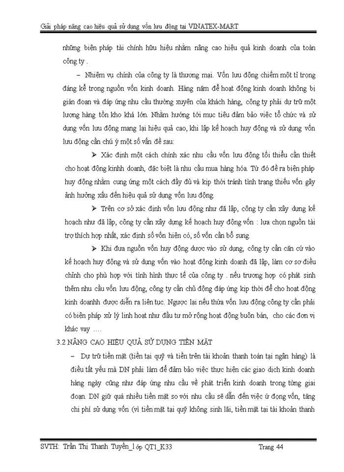 image for page Giải pháp nâng cao hiệu quả sử dụng vốn lưu động tại công ty tnhh một thành viên thương mại thời trang dệt may việt nam