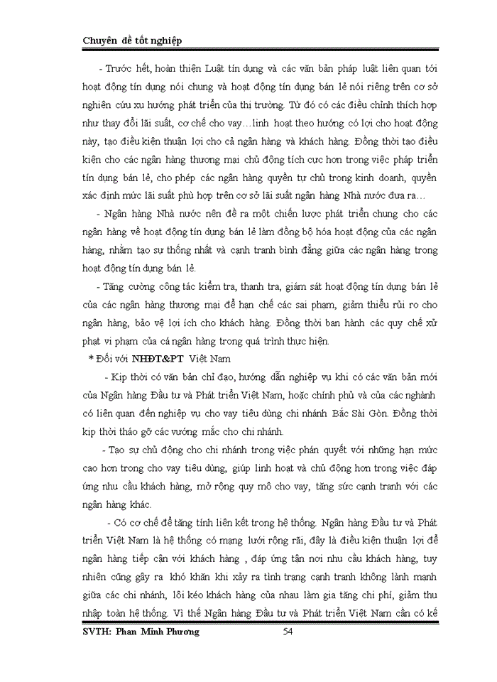 image for page Phân tích tình hình tín dụng bán lẻ tại ngân  hàng đầu tư và phát triển việt nam (bidv) - chi nhánh bắc sài gòn