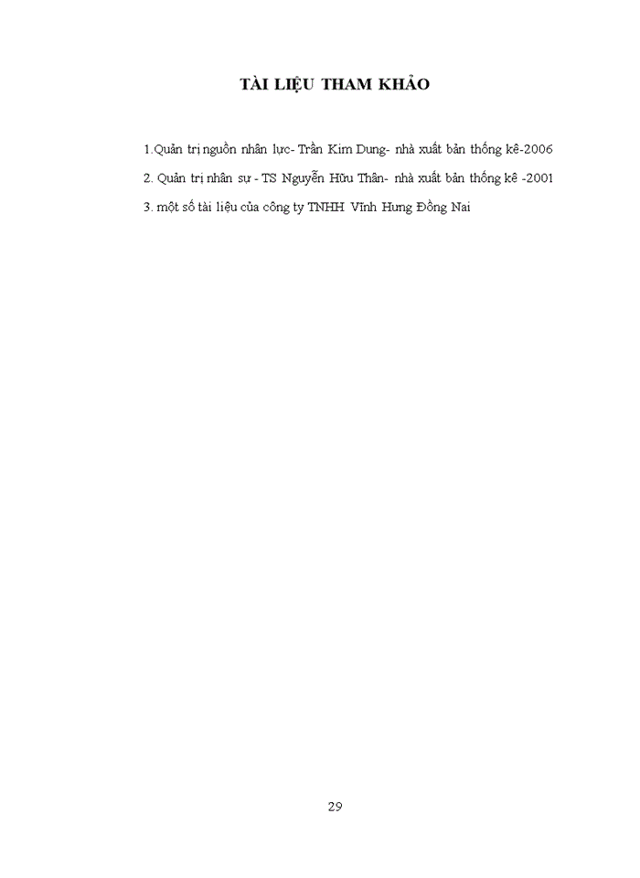 image for page Thực trạng công tác tuyển dụng và động viên nhân viên tại công ty tnhh vĩnh hưng-đồng nai