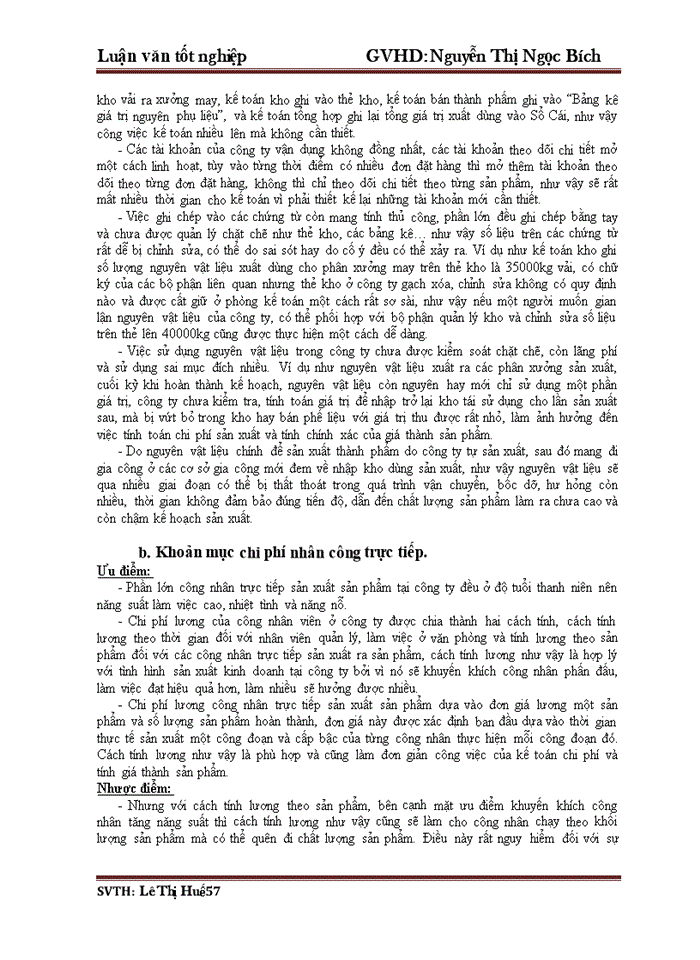 image for page Tổ chức công tác kế toán chi phí sản xuất và tính giá thành sản phẩm tại Công ty TNHH Sản Xuất – Thương Mại Thụy Uyên