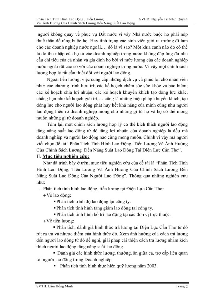 image for page Phân tích tình hình lao động, tiền lương và ảnh hướng chính sách lương đối với lao động