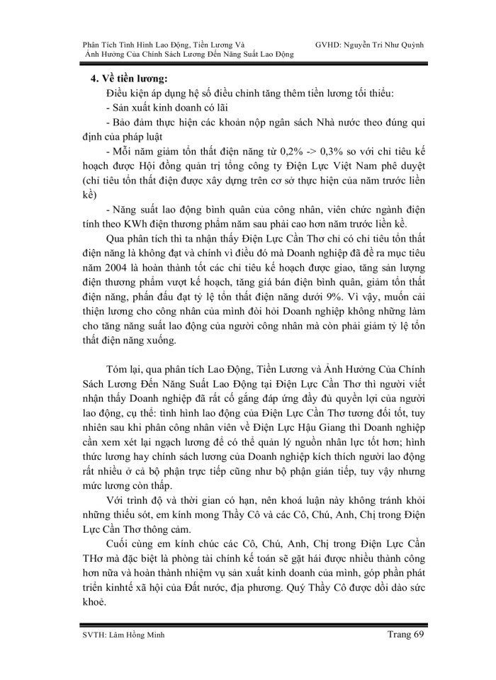 image for page Phân tích tình hình lao động, tiền lương và ảnh hướng chính sách lương đối với lao động