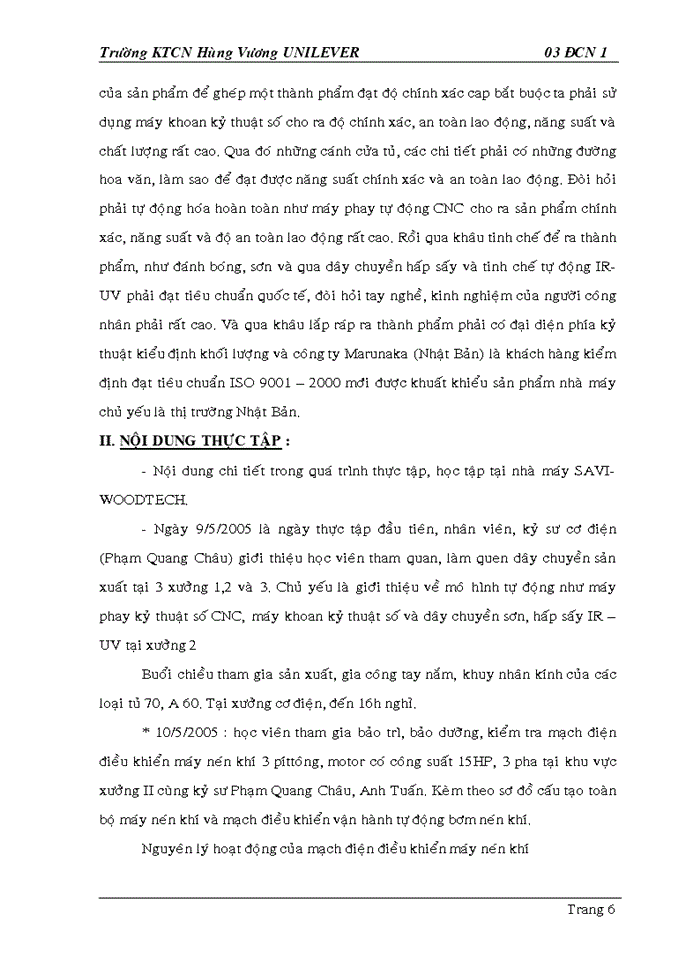 image for page Báo cáo thực tập tốt nghiệp niên khóa 2003 – 2005