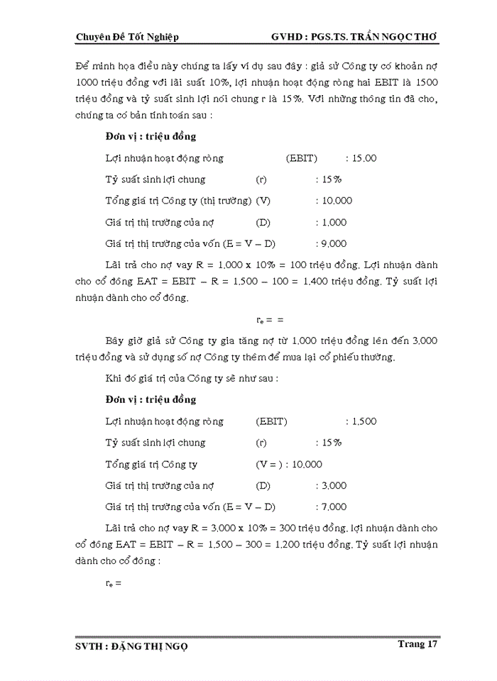 image for page Thiết lập cấu trúc vốn và các biện pháp giảm thấp chi phí sử dụng vốn tại công ty cổ phần cảng rau quả