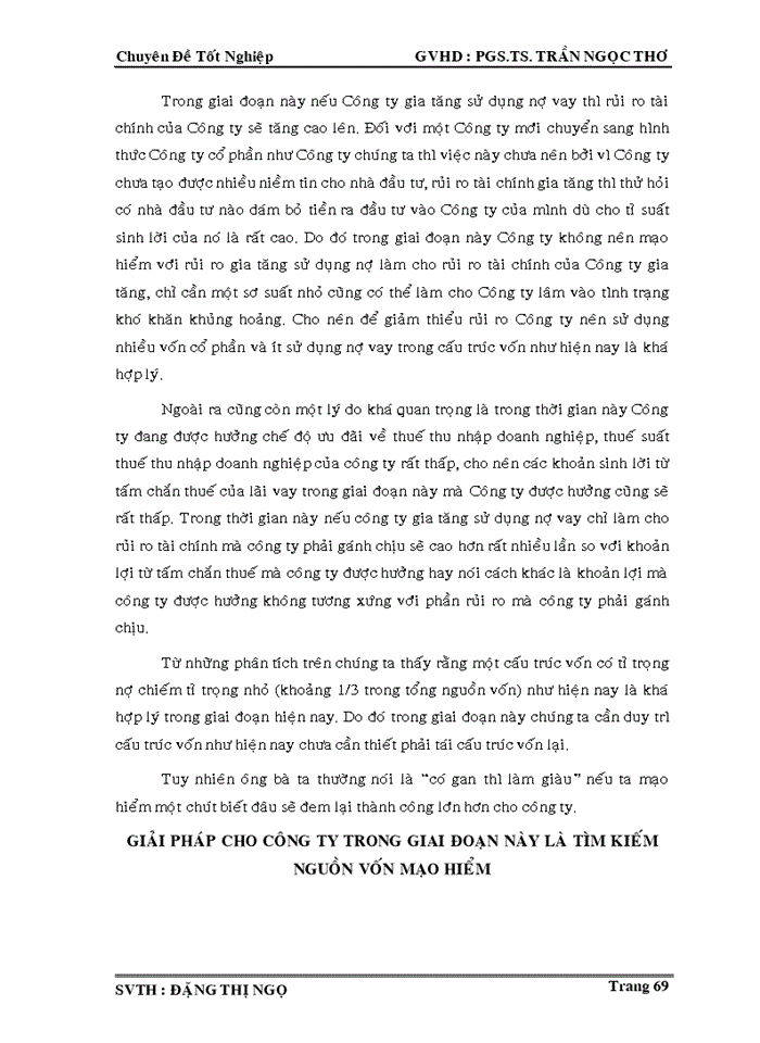 image for page Thiết lập cấu trúc vốn và các biện pháp giảm thấp chi phí sử dụng vốn tại công ty cổ phần cảng rau quả