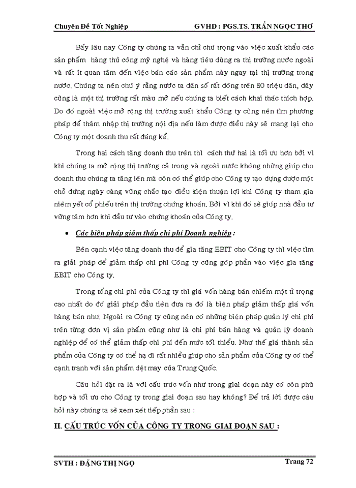 image for page Thiết lập cấu trúc vốn và các biện pháp giảm thấp chi phí sử dụng vốn tại công ty cổ phần cảng rau quả
