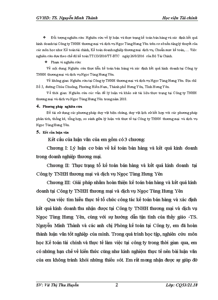 image for page Kế toán bán hàng và xác định kết quả kinh doanh tại công ty tnhh thương mại và dịch vụ ngọc tùng hưng yên