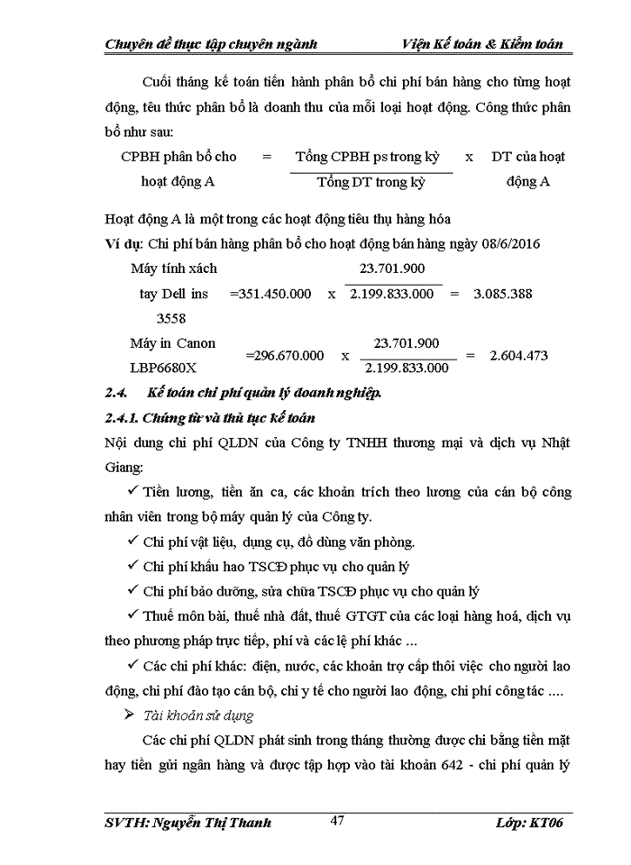 image for page Hoàn thiện kế toán bán hàng và xác định kết quả kinh doanh tại công ty tnhh thương mại và dịch vụ nhật giang 2017