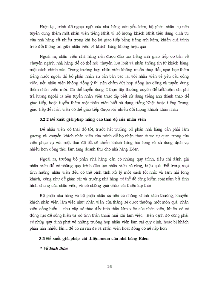 image for page Các giải pháp hoàn thiện chất lượng dịch vụ ăn uống của nhà hàng eden 2018