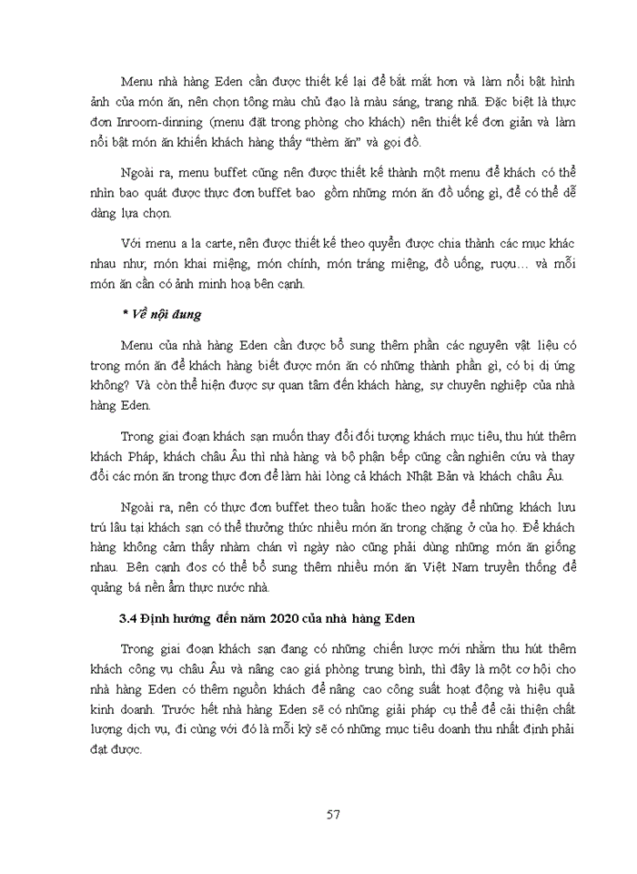 image for page Các giải pháp hoàn thiện chất lượng dịch vụ ăn uống của nhà hàng eden 2018