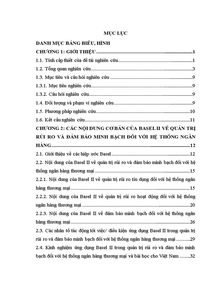 Tăng cường quản trị rủi ro và đảm bảo minh bạch theo basel ii của hệ thống ngân hàng thương mại việt nam 2017