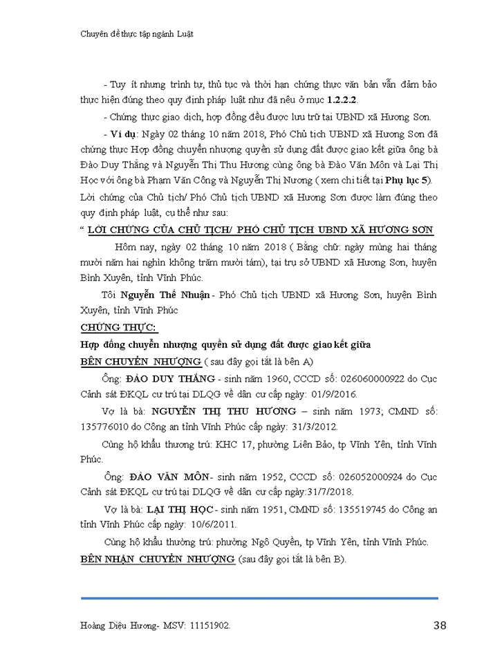 image for page Hoạt động chứng thực của ubnd cấp xã: pháp luật và thực tiễn áp dụng tại ubnd xã hương sơn, huyện bình xuyên, tỉnh vĩnh phúc 2018
