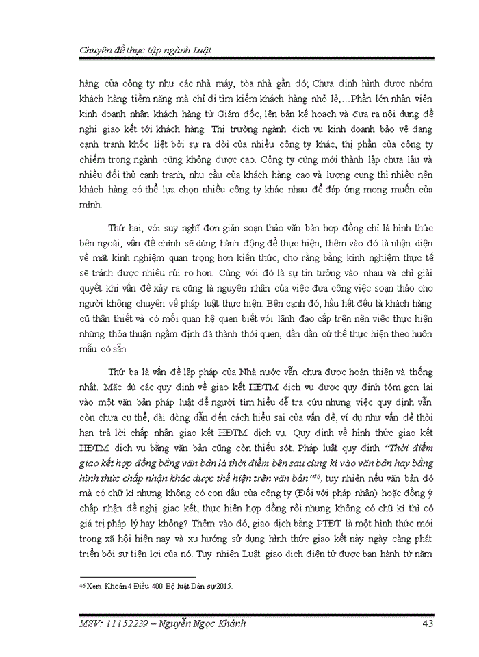 image for page Pháp luật về giao kết hợp đồng thương mại dịch vụ và thực tiễn áp dụng tại công ty tnhh kinh doanh dịch vụ bảo vệ chuyên nghiệp hnk 2018