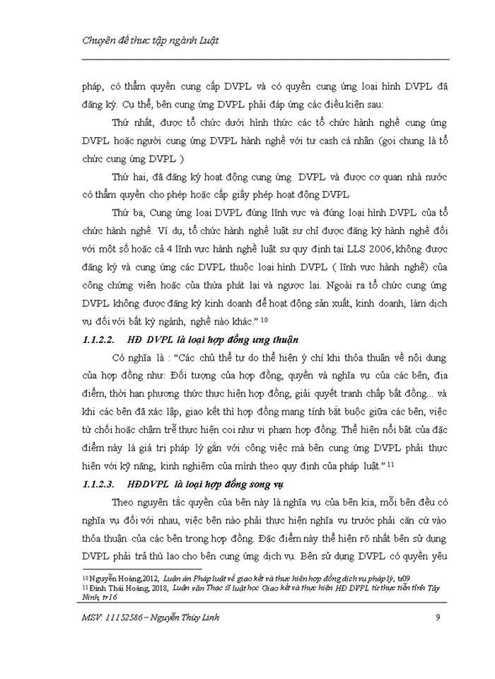 image for page Hợp đồng dịch vụ pháp lý:  Pháp luật và thực tiễn áp dụng tại Văn     phòng Luật sư Nam Hà Nội 2018
