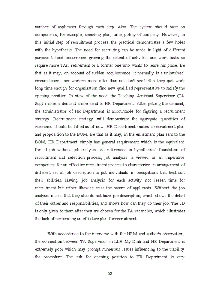 image for page Improving recruitment and selection process at language link vietnam, my dinh branch 2019