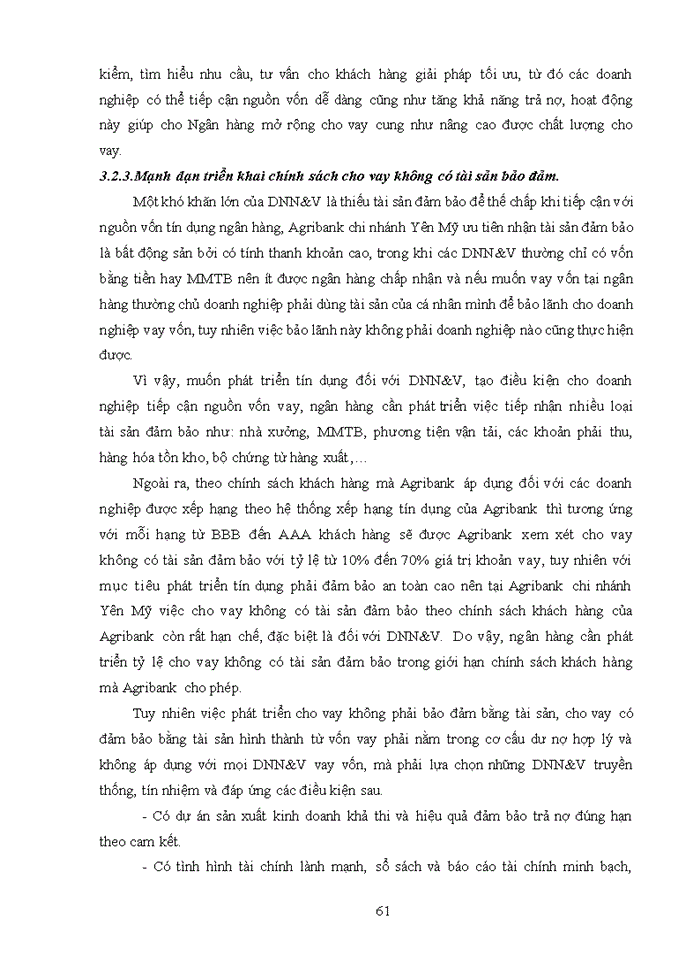 image for page Phát triển cho vay doanh nghiệp nhỏ và vừa tại agribank chi nhánh yên mỹ hưng yên ii 2019