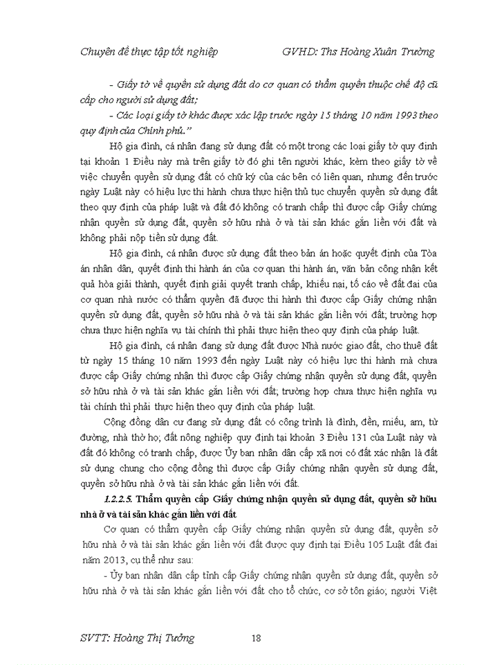 image for page Thực trạng công tác cấp giấy chứng nhận quyền sử dụng đất, quyền sở hữu nhà ở và tài sản khác gắn liền với đất tại Thị trấn Sa Pa - huyện Sa Pa - tỉnh Lào Cai giai đoạn 2015 - 2017