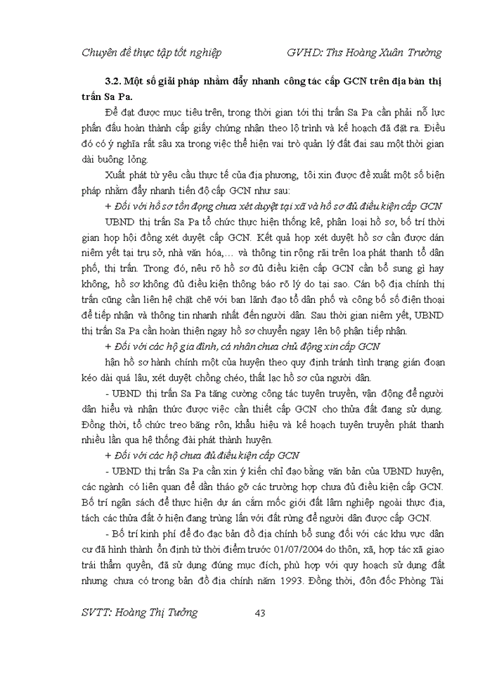 image for page Thực trạng công tác cấp giấy chứng nhận quyền sử dụng đất, quyền sở hữu nhà ở và tài sản khác gắn liền với đất tại Thị trấn Sa Pa - huyện Sa Pa - tỉnh Lào Cai giai đoạn 2015 - 2017