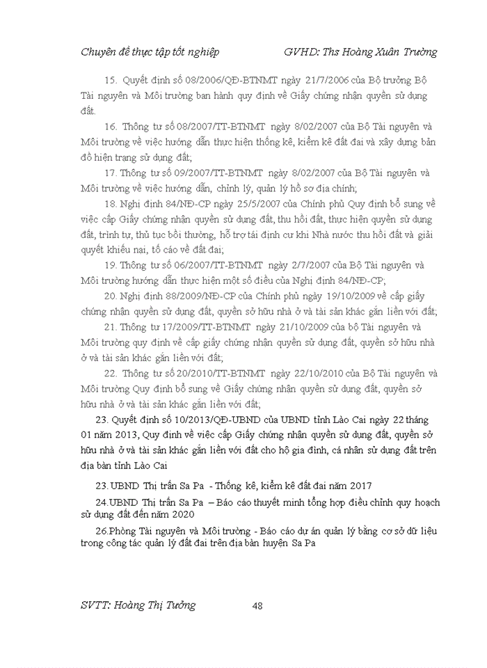 image for page Thực trạng công tác cấp giấy chứng nhận quyền sử dụng đất, quyền sở hữu nhà ở và tài sản khác gắn liền với đất tại Thị trấn Sa Pa - huyện Sa Pa - tỉnh Lào Cai giai đoạn 2015 - 2017