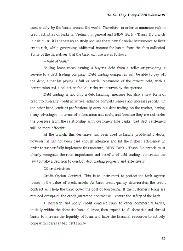 image for page The credit risk management at bidv bank – thanh do branch 2018