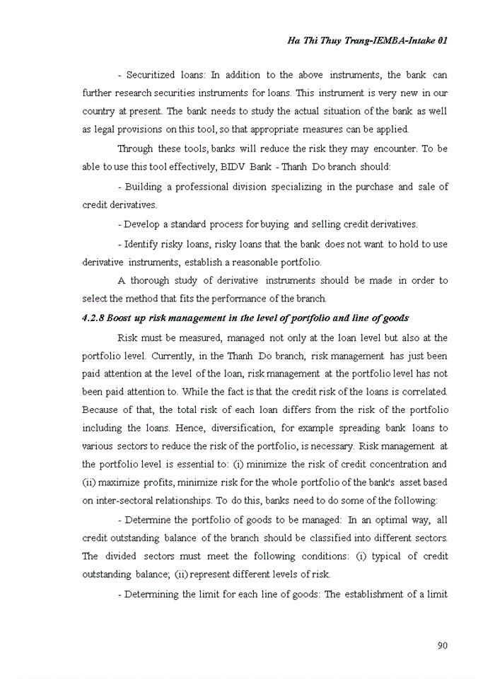 image for page The credit risk management at bidv bank – thanh do branch 2018