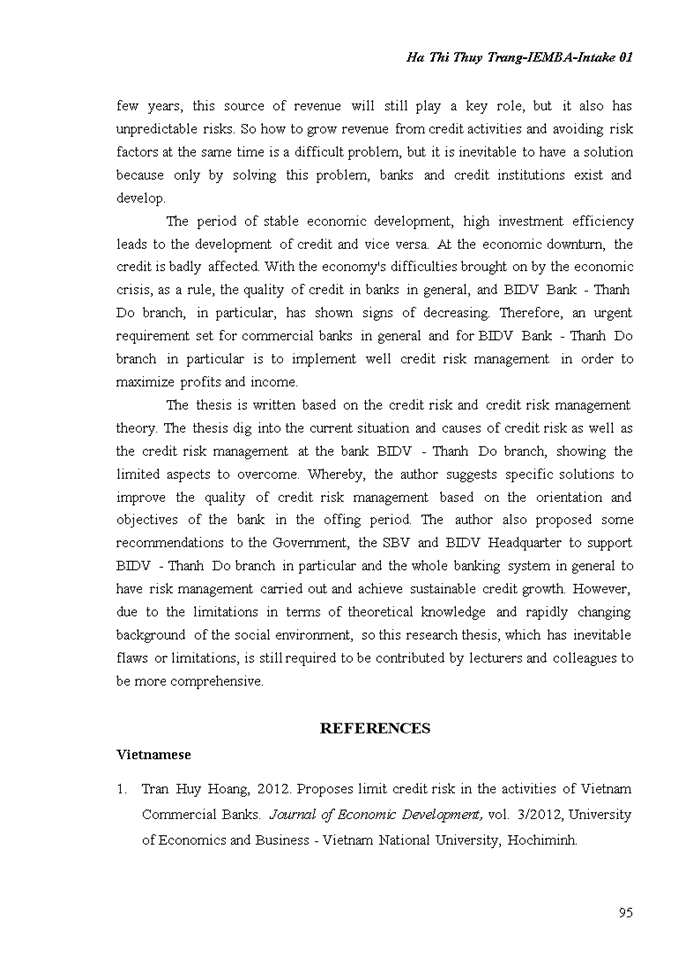 image for page The credit risk management at bidv bank – thanh do branch 2018