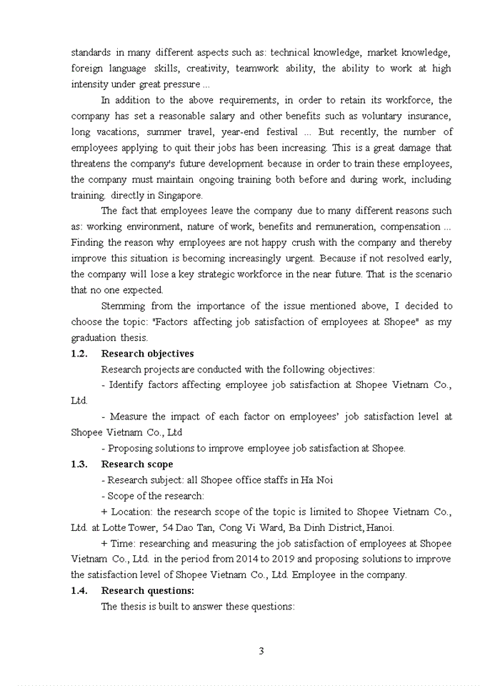 image for page Factors affecting employees’ job satisfaction at shopee ha noi 2020