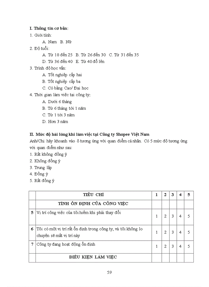 image for page Factors affecting employees’ job satisfaction at shopee ha noi 2020