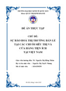 Sự bão hoà thị trường bán lẻ tại các chuỗi siêu thị và cửa hàng tiện ích  tại việt nam 2020