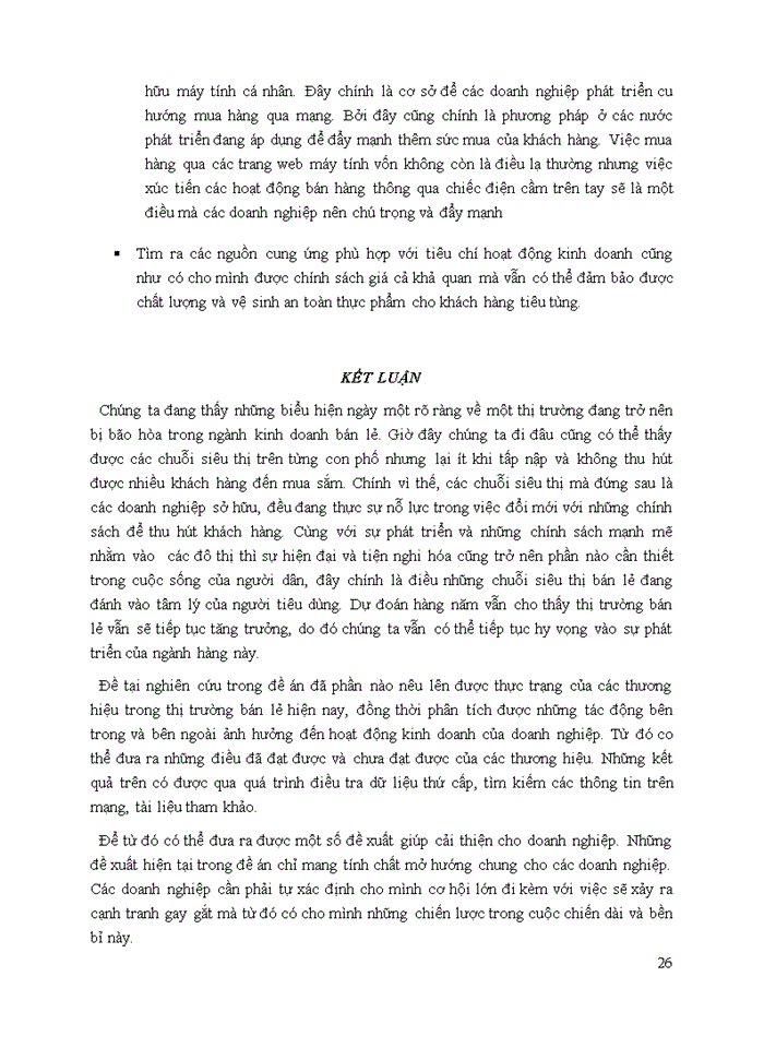 image for page Sự bão hoà thị trường bán lẻ tại các chuỗi siêu thị và cửa hàng tiện ích  tại việt nam 2020