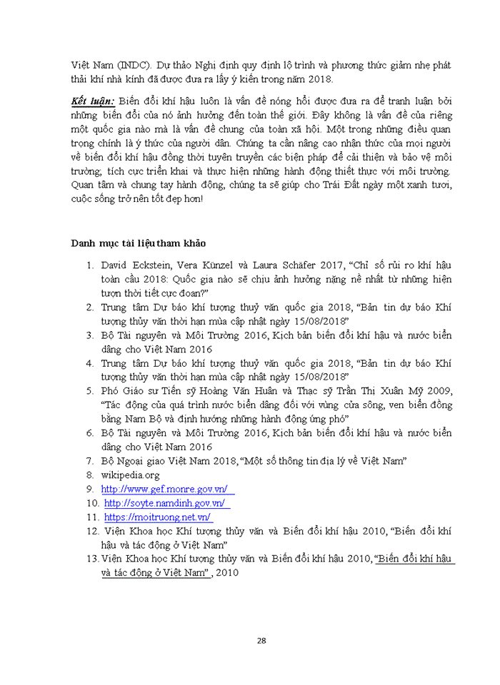 image for page Trình bày thực trạng biến đổi khí hậu ở Việt Nam và đề xuất các giải pháp ứng phó với biến đổi khí hậu ở Việt Nam 2020