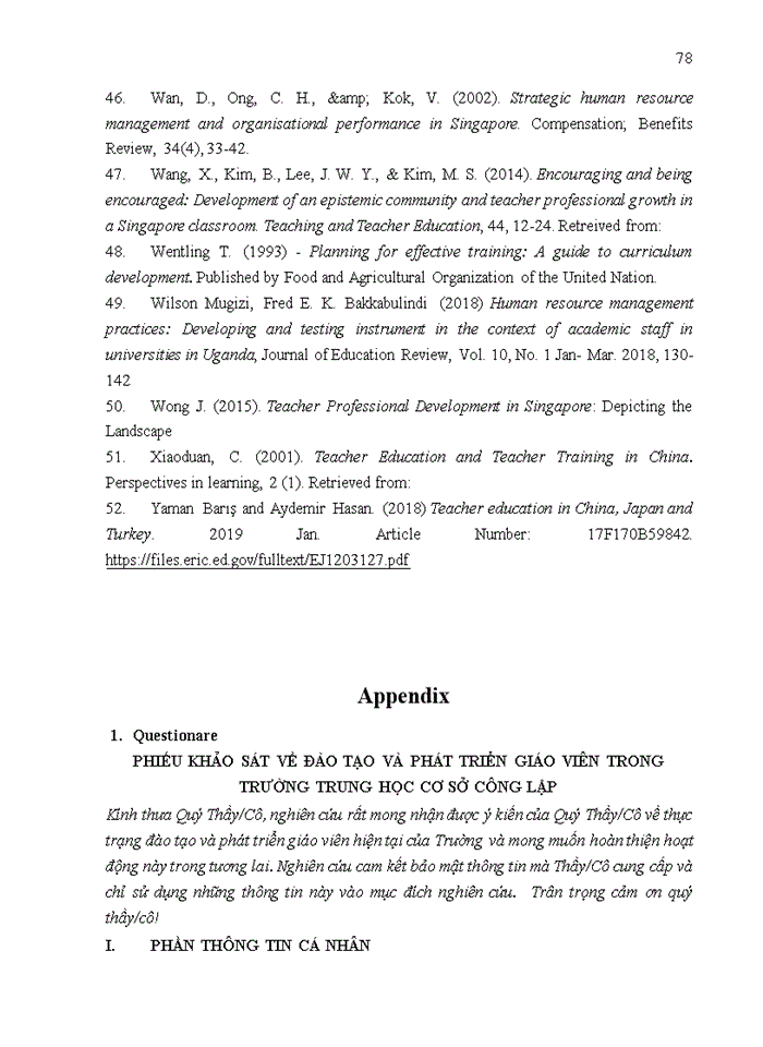 image for page Teachers’ training and development at public secondary schools to meet the requirements of education innovation – implementation at minh ha secondary school 2019