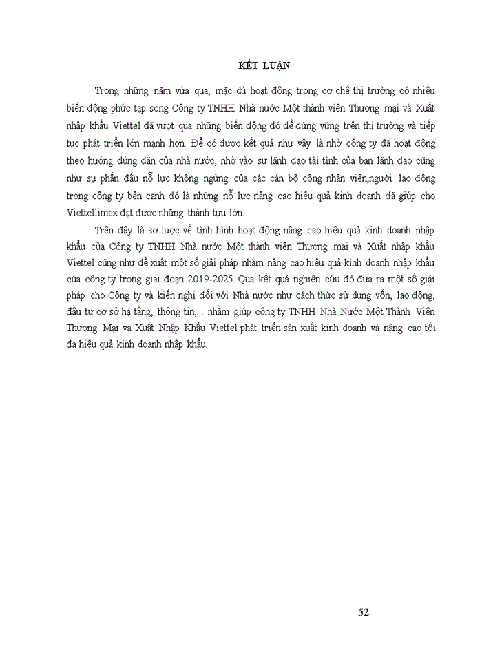 image for page Giải pháp nâng cao hiệu quả kinh doanh nhập khẩu của công ty TNHH Nhà nước Một thành viên Thương Mại và Xuất Nhập Khẩu Viettel 2019