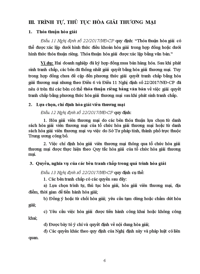 image for page Cơ chế pháp lý về việc giải quyết tranh chấp kinh doanh thương mại bằng hòa giải thương mại