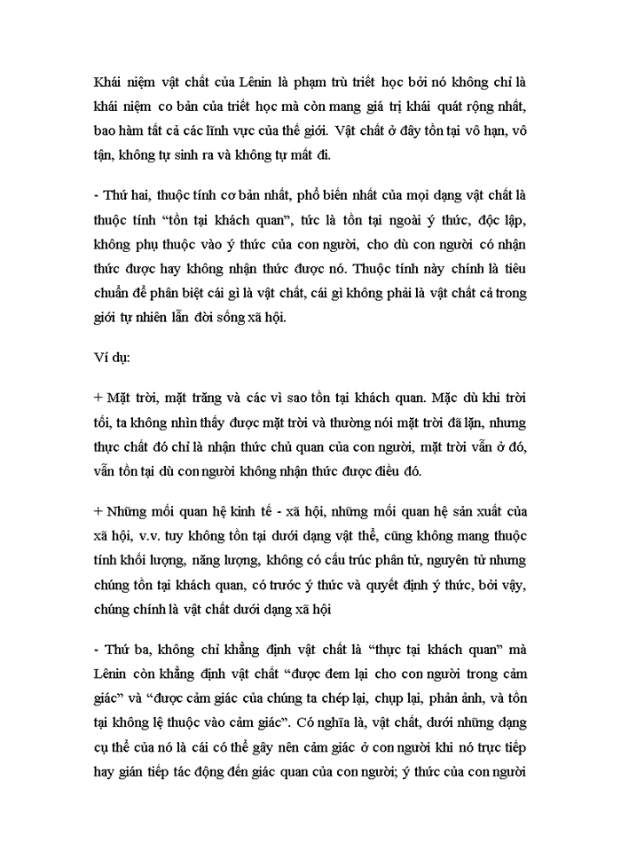 image for page Trình bày lịch sử, khái niệm vật chất của chủ nghĩa duy vật. Qua đó chứng minh rằng khái niệm vật chất trong triết học Mác - Lênin đã đạt đến trình độ là một phạm trù triết học. Từ đó xác định ý nghĩa lý luận và thực tiễn của sự hoàn thiện này. 2019