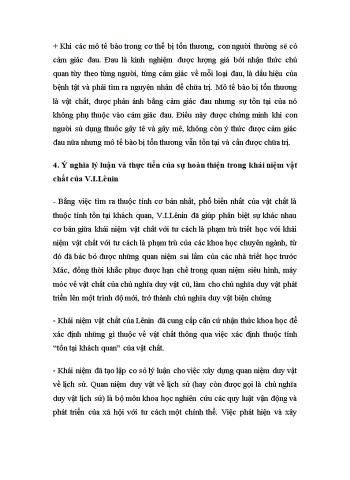 image for page Trình bày lịch sử, khái niệm vật chất của chủ nghĩa duy vật. Qua đó chứng minh rằng khái niệm vật chất trong triết học Mác - Lênin đã đạt đến trình độ là một phạm trù triết học. Từ đó xác định ý nghĩa lý luận và thực tiễn của sự hoàn thiện này. 2019