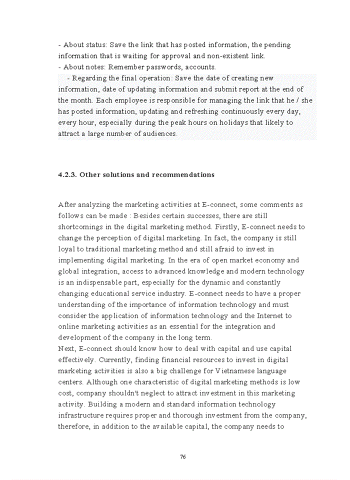 image for page Digital marketing at e-connect language center