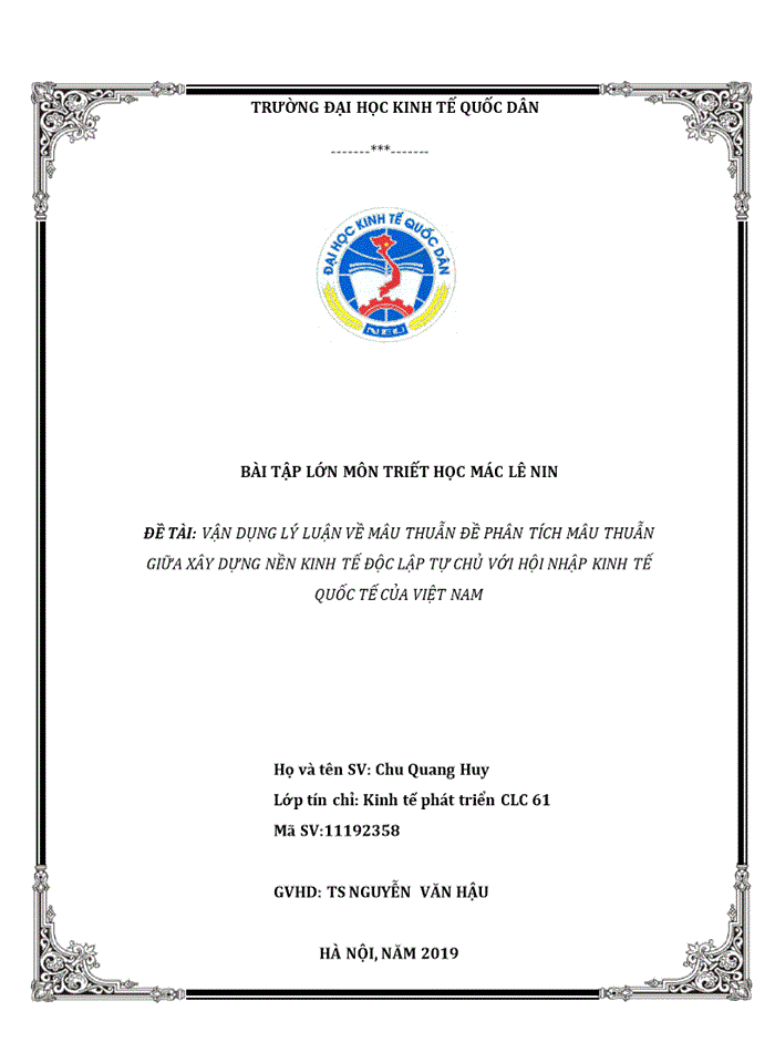 image for page Vận dụng lý luận về mâu thuẫn đề phân tích mâu thuẫn giữa xây dựng nền kinh tế độc lập tự chủ với hội nhập kinh tế quốc tế của việt nam 2019