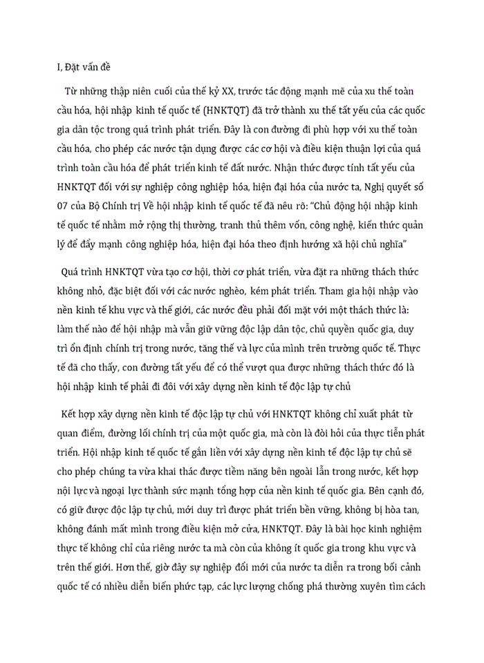 image for page Vận dụng lý luận về mâu thuẫn đề phân tích mâu thuẫn giữa xây dựng nền kinh tế độc lập tự chủ với hội nhập kinh tế quốc tế của việt nam 2019