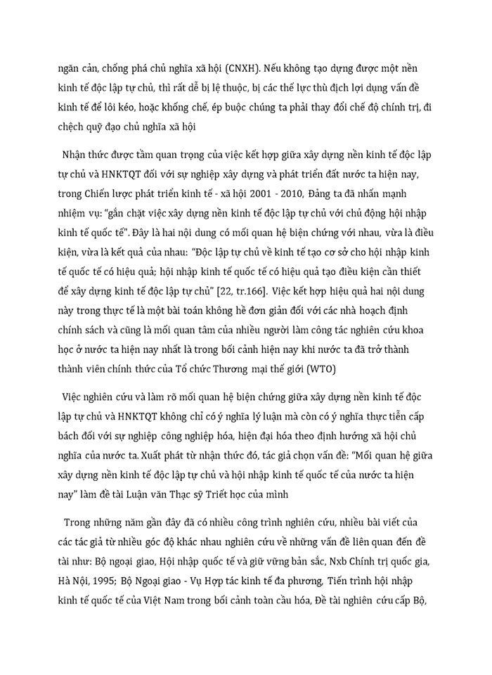 image for page Vận dụng lý luận về mâu thuẫn đề phân tích mâu thuẫn giữa xây dựng nền kinh tế độc lập tự chủ với hội nhập kinh tế quốc tế của việt nam 2019