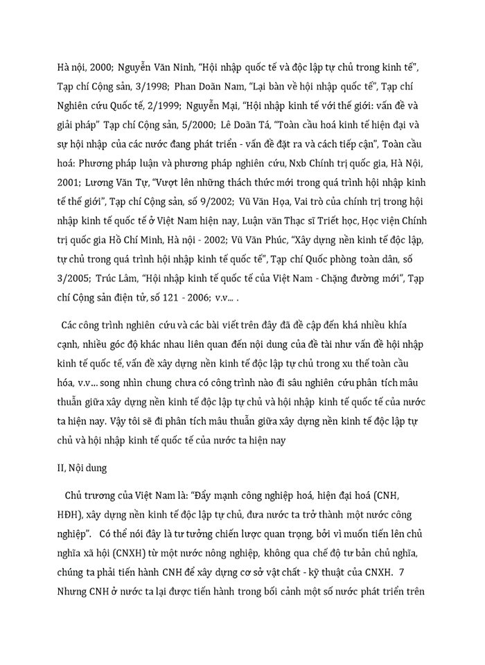 image for page Vận dụng lý luận về mâu thuẫn đề phân tích mâu thuẫn giữa xây dựng nền kinh tế độc lập tự chủ với hội nhập kinh tế quốc tế của việt nam 2019