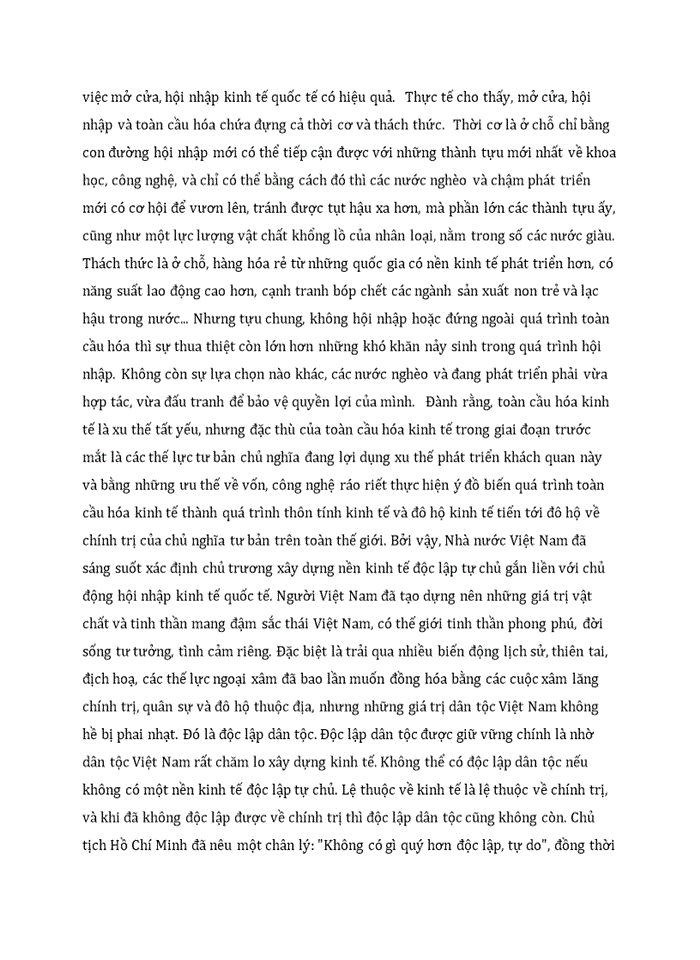 image for page Vận dụng lý luận về mâu thuẫn đề phân tích mâu thuẫn giữa xây dựng nền kinh tế độc lập tự chủ với hội nhập kinh tế quốc tế của việt nam 2019