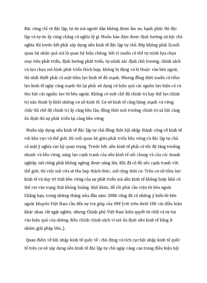 image for page Vận dụng lý luận về mâu thuẫn đề phân tích mâu thuẫn giữa xây dựng nền kinh tế độc lập tự chủ với hội nhập kinh tế quốc tế của việt nam 2019