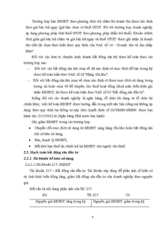 image for page Bàn về hạch toán bất động sản đầu tư 2020