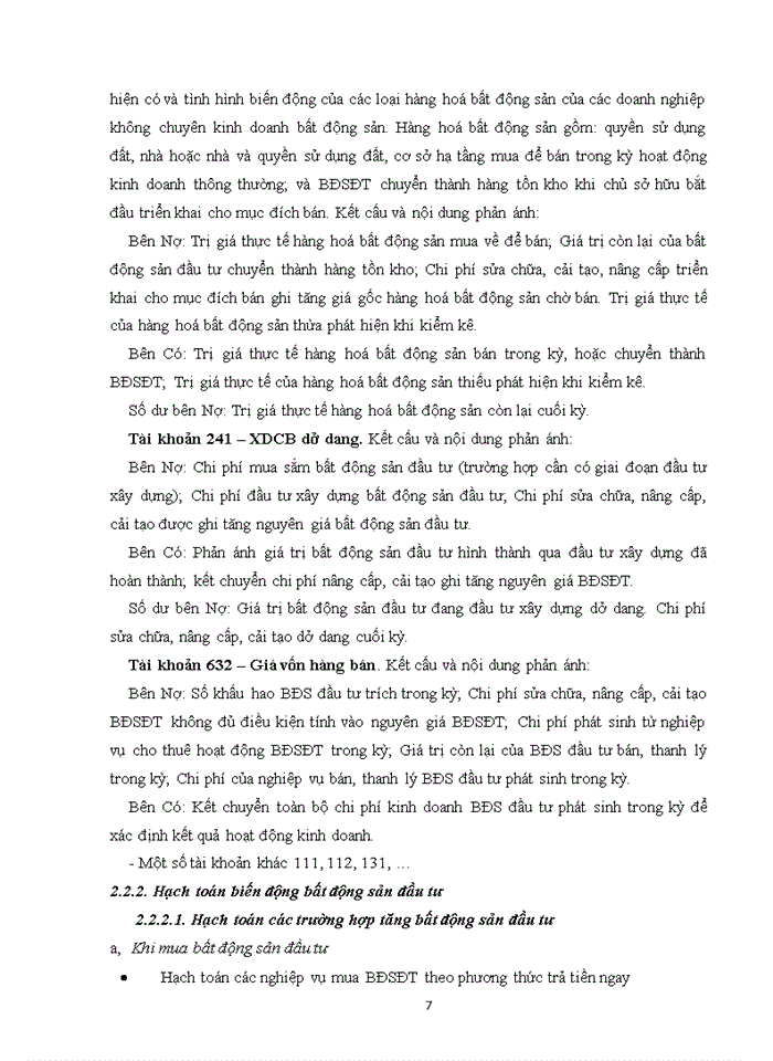 image for page Bàn về hạch toán bất động sản đầu tư 2020