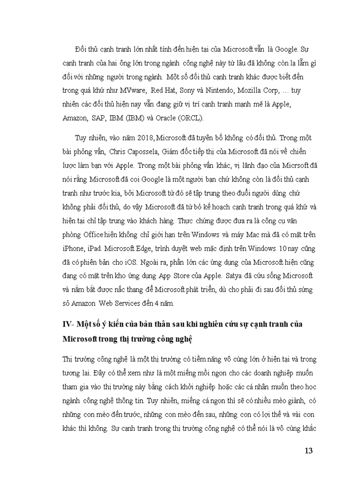 image for page Vận dụng quy luật cạnh tranh trong nền kinh tế thị trường nghiên cứu sự cạnh tranh của tập đoàn công nghệ đa quốc gia của Hoa Kỳ Microsoft trong thị trường công nghệ từ năm 2000 đến 2019
