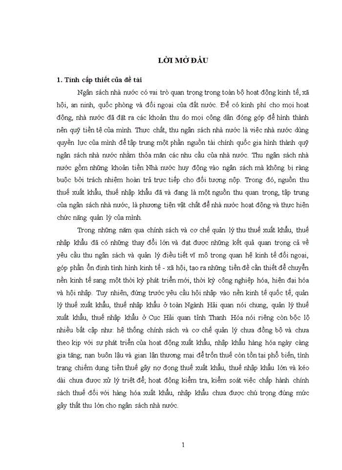 image for page Nâng cao hiệu quả trong công tác quản lý thu thuế xuất khẩu, thuế nhập khẩu tại cục hải quan tỉnh thanh hóa 2018