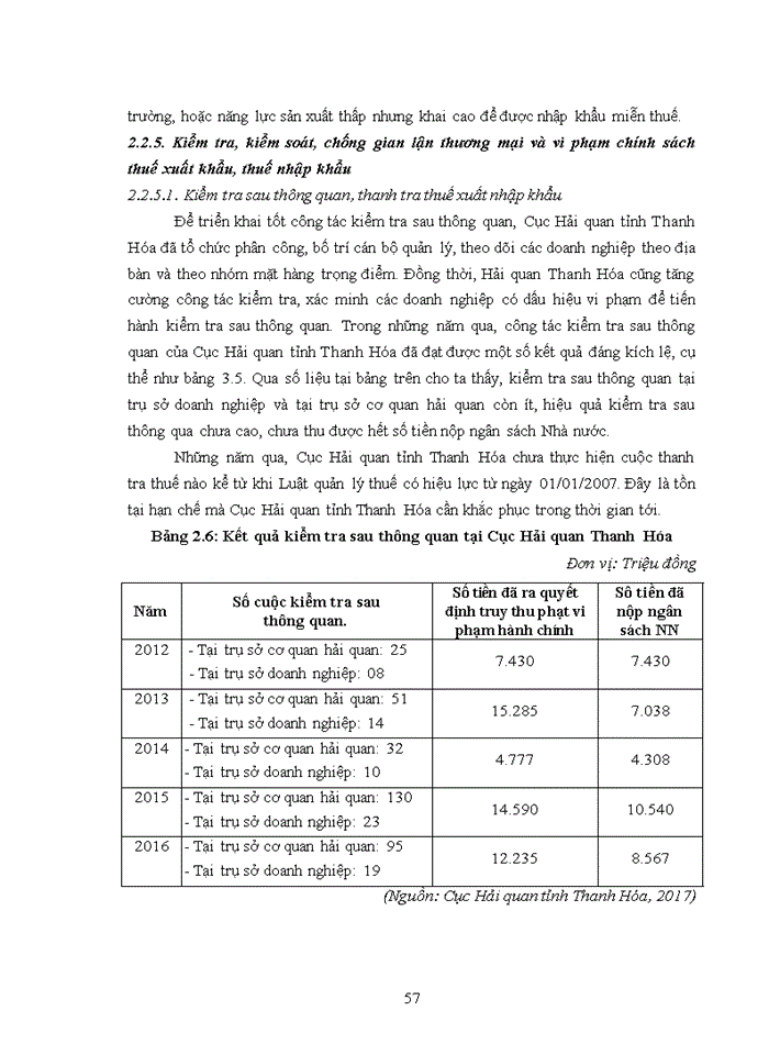 image for page Nâng cao hiệu quả trong công tác quản lý thu thuế xuất khẩu, thuế nhập khẩu tại cục hải quan tỉnh thanh hóa 2018