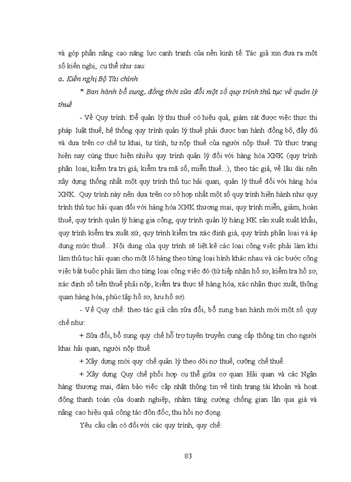 image for page Nâng cao hiệu quả trong công tác quản lý thu thuế xuất khẩu, thuế nhập khẩu tại cục hải quan tỉnh thanh hóa 2018